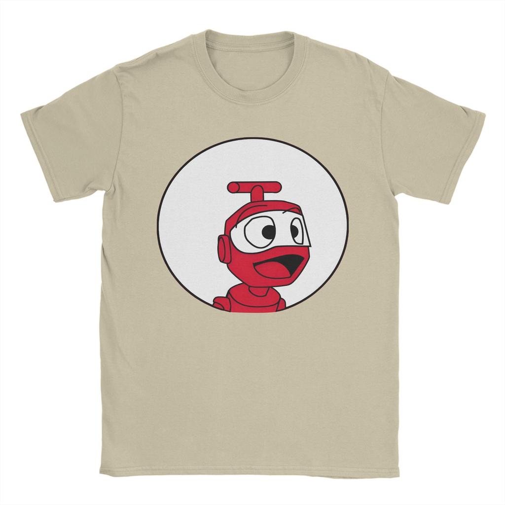 Nono The Little Robot 100 Cotton T Shirt For Men Summer  Vintage T-Shirts Round Neck Hip Hop Tee Shirt Oversize Design Clothing
