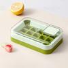 Press-Release Ice Cube Tray with Lid Food-Grade Silicone Popsicle Mold for Freezer Leak-Proof Stackable Ice Maker for Home Party