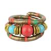 New Alloy Snake Bracelet Stacking Gold Color Multi Layer Bracelet Silver Color Punk Three Layer Bangle Jewelry Accessories