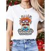 European Size 1pc Spring New Women'S T-Shirt | Fun Cartoon Character Print, Suitable for Sports, Fitness, Running, Fashionable