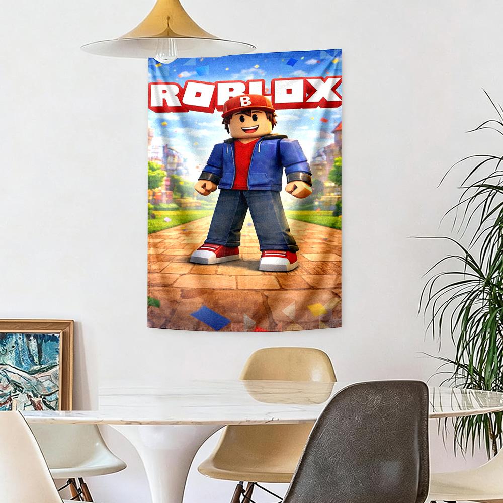 Roblox Wall Decor Tapestry Art For Pet Memorial Birthdaywedding Party Backdrop Family Gift