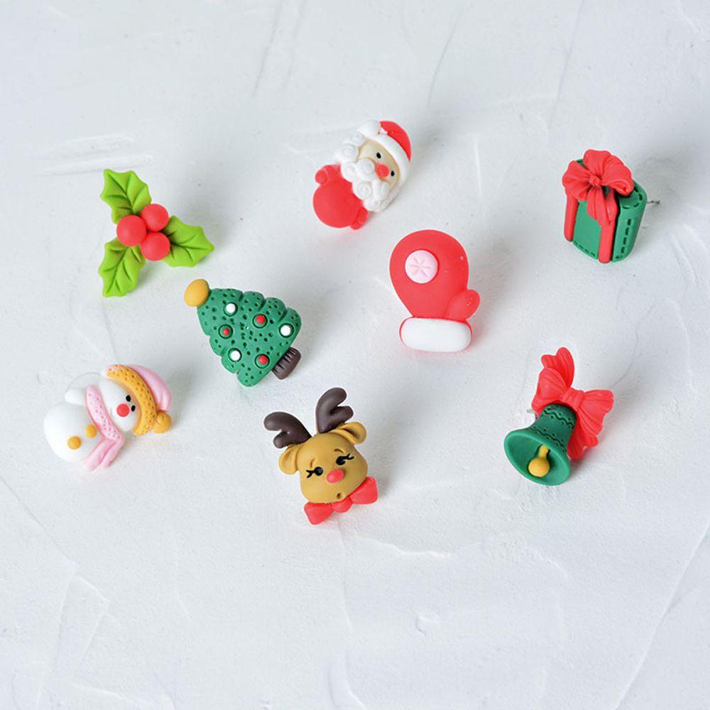 Deer Snowman Bear For Girls Christmas Ear Jewelry Korean Earrings Women Stud Earrings Santa Claus