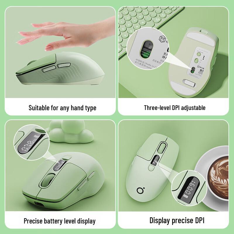 EWEADN Q1 Wireless Bluetooth Dual-Mode Mouse
