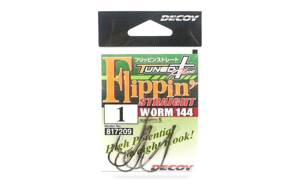 Decoy Worm 144 Flippin' Straight Worm Hooks Size 1 (7209)