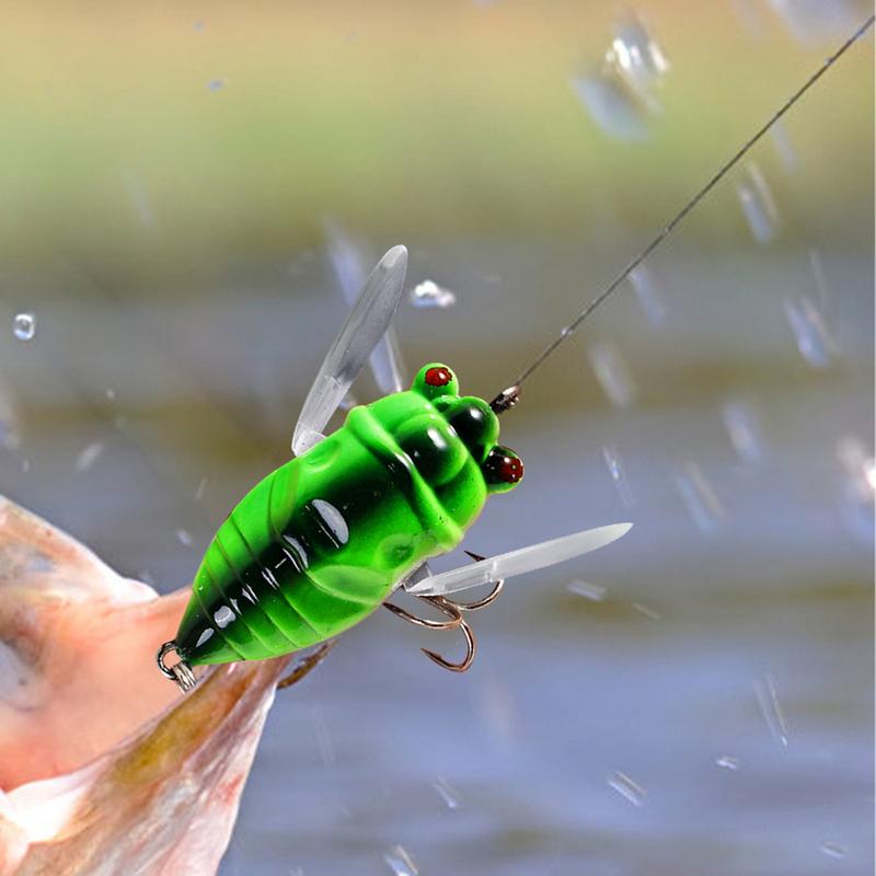 1PC Cicada Fishing Bait 2025 New 3d Holographic Eye Fishing Hard Bait Cicada Fishing Topwater Lure Fishing Gear