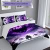 3pcs Solo Leveling Sung Jin-woo2 pattern bedding set duvet cover set includes duvet cover &pillowcases, perfect all season bedroom decoration & gift