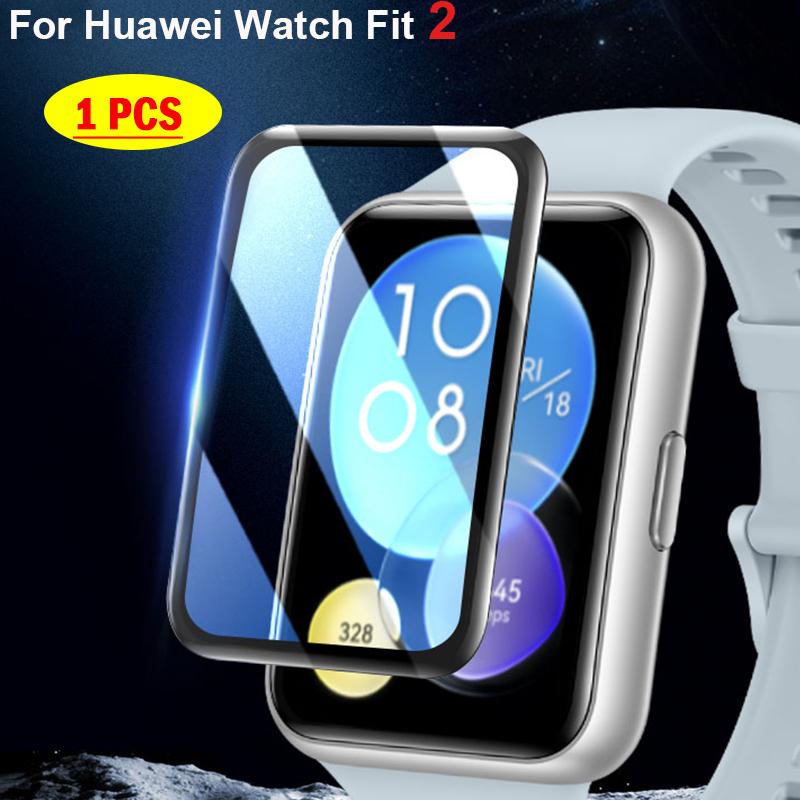 Soft Glass For Huawei Watch Fit 3 Film Cover Smartwatch Curved 9D tempered Screen Protector for huawei watch fit 2 3 accessories