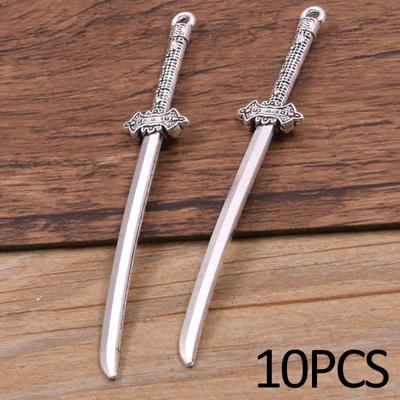 10 stuks antieke messen bladwijzer kostuum accessoire actiefiguren cosplay speelgoed model rekwisieten