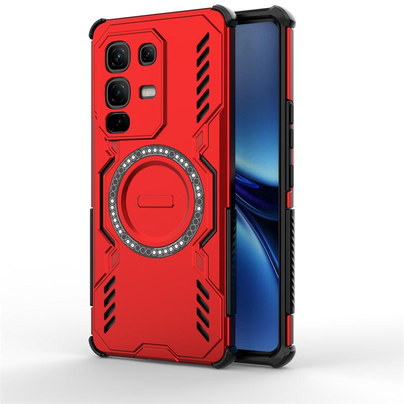 

For Infinix Note 50S Case For Infinix Note 50S Anti-knock Magnetic Adsorption Wireless Charge Cover For Infinix Note 50S Case Infinix Note 50s красный