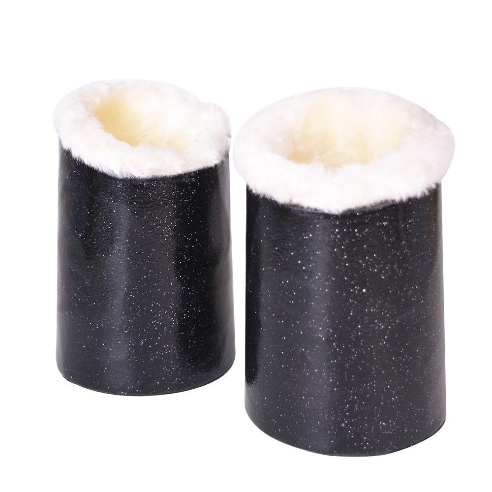 Plush Lined Glasses Stand Case PU Leather Pattern Glasses Storage Organizer  for Desk Nightstand