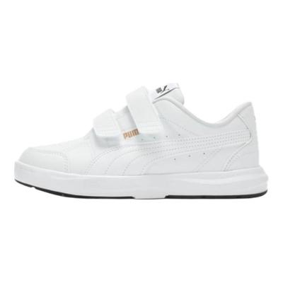 Evolve Court V Bequem Vielseitig Rutschfest Langlebig Niedrig geschnitten Kinder Skateschuhe Kinder Sneaker Weiß Platin 404315-10