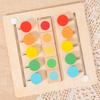 Wooden Color Matching & Sorting Board Game for Two Players - Parent-Child Interactive Educational Toy