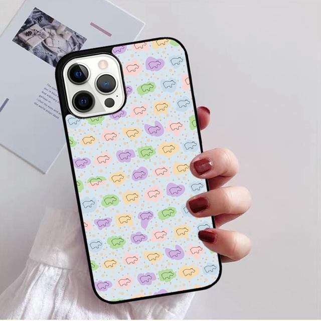 Cartoon Hippos Pattern Phone Case Back Cover for IPhone 18 17 Air 16 15 14 13 11 12 Pro Max Plus Shell Coque