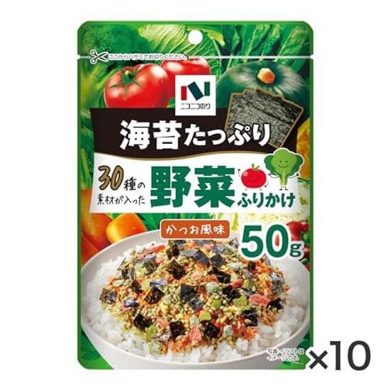 Nikoniko Nori Vegetable Furikake 30 Types Ingredients 50g10 Pieces