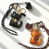 Cute Faux Leather Cat Mini Backpack Hanging Handbag Pendant Bag Pendant Bags Accessories
