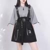 Retro Vintage Women Gothic Girls Punk Mini Dress High Waist Long Sleeve Hat Collar Sexy Gray Black Lolita Plus Size Jurken