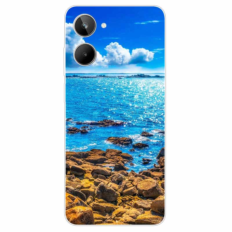 For Realme 10 4G Case 6.4'' Soft TPU Cats Lions Protection Silicone Phone Covers for Realme 10 Case 2022 Clear Realme10 RMX3630