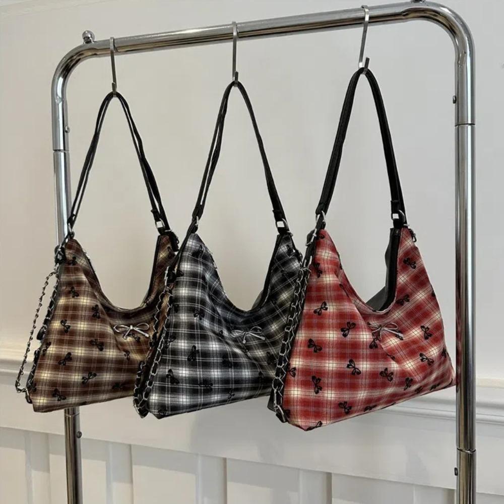 New Cute Bow Shoulder Bag Large Capacity Adjustable Strap Women's Backpack Zipper Closure Tote Handbag Students