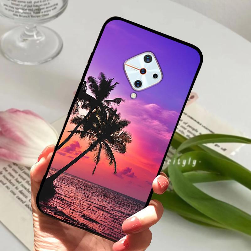 For Vivo V17 Case Cover S1 Pro Silicone Soft Painted Phone Case for VIVO 1920 V17 Russia Case TPU Bumper for vivoV17 V 17 s1Pro