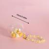 Small Doll Storage Bag Outdoor Doll Bag Keychain Portable Carrying Case Transparent Doll Display Bag with Plush Ball