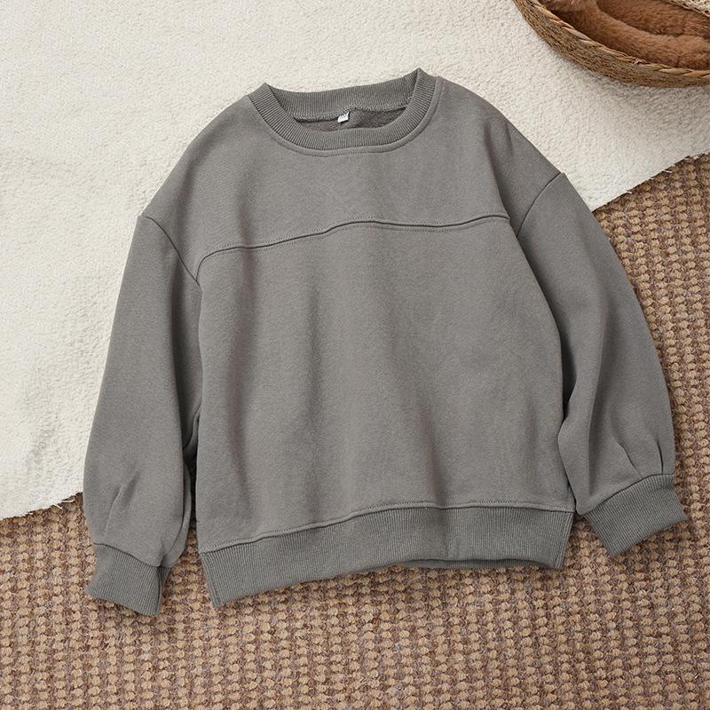 Kid's Unisex Cotton Round Neck Long Sleeve Hoodie - Winter 2025 Collection, Comfortable & Stylish