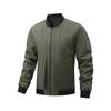 Freizeitjacke Herren Freizeit Unifarbene Stehkragenjacke Herrenjacke