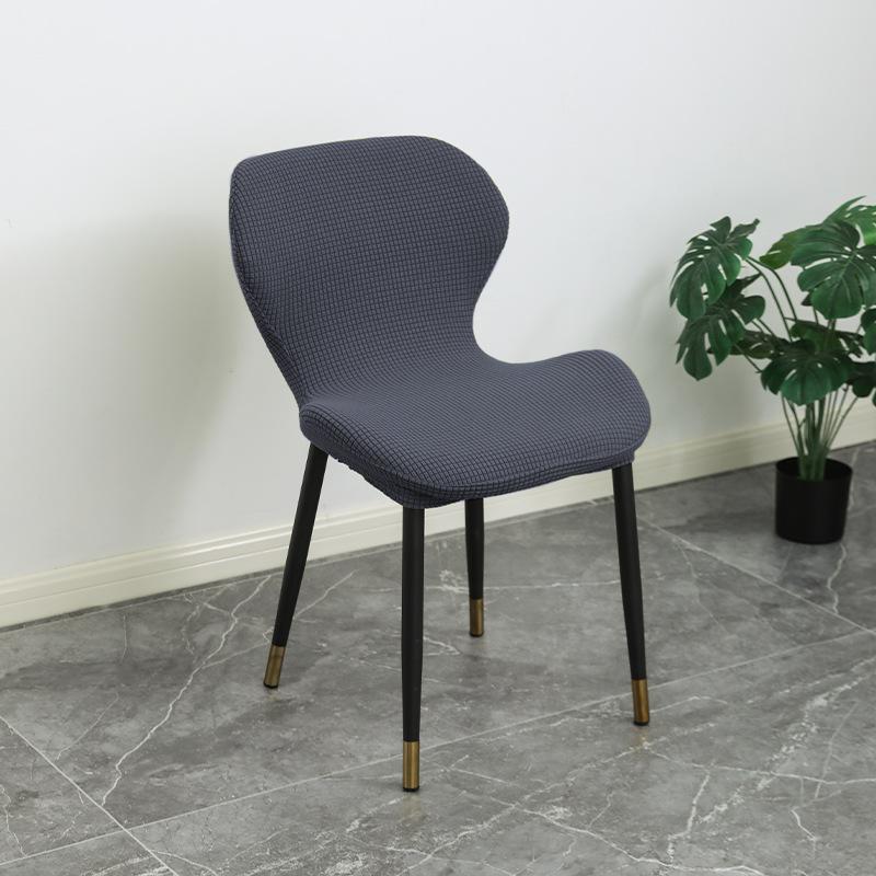 Modern Sleek Small Shell Chair Cover Chair Back To Back Integrated Chair Cover Irregular Form Dining Table and Chair Cover Dust-proof and Slip-proof