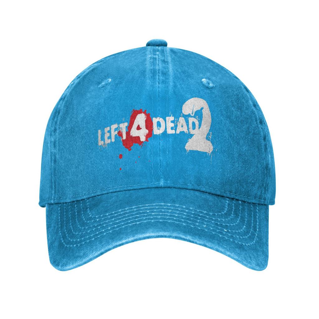 Left 4 Dead 2 Squad Print Caps Unisex Women Cotton  Trucker Hat Lerisure Headwear Baseball Cap Adjustable