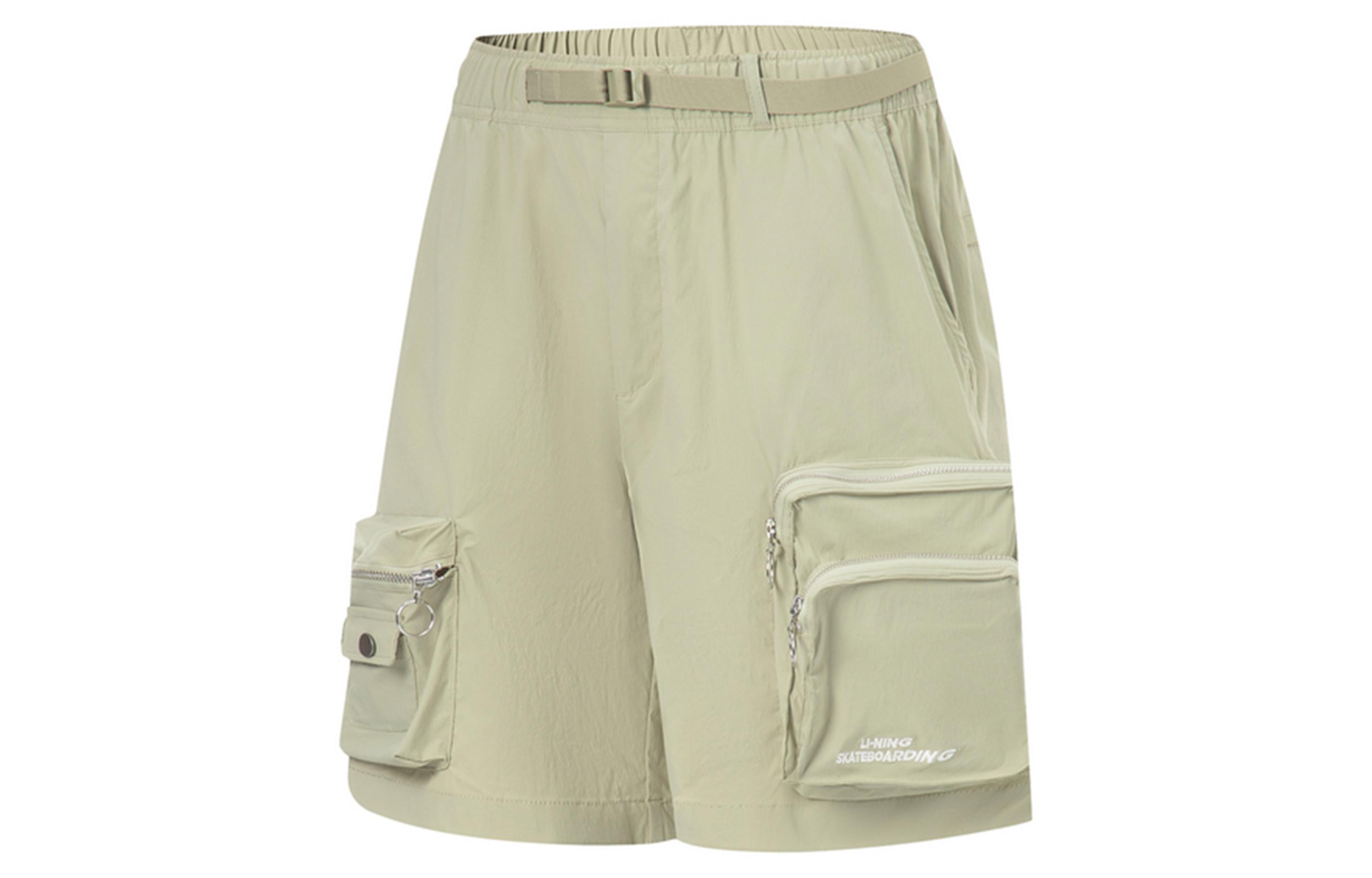 Li Ning Cargo Shorts Men s Elm Branch Green AKST065-3 S