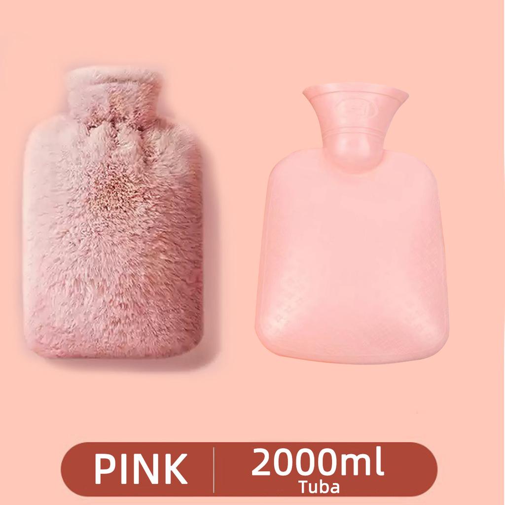 Thickened explosion-proof hot water bag hand warmer hot compress stomach warmer foot warmer imitation rabbit velvet water warmer