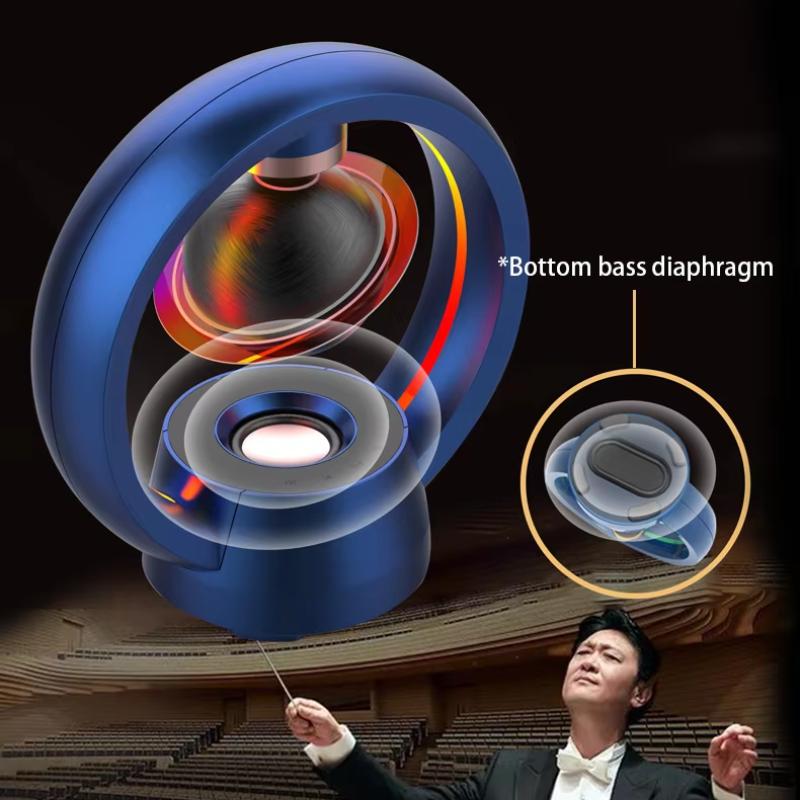Magnetic Levitating Bluetooth Speaker, Playing Music & Floating In The Air, Unique Gifts for Home Office Decoration
