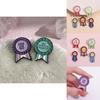 Creative Colorful Cartoon Medal Alloy Brooch Cute Animal And Letter Design Pins