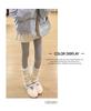 Apricot A-line Woolen Skirt: Safety Shorts, Zipper, Pleated, High-Waisted, Autumn/Winter Thickened Academy Style for Women.