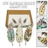 1 Set DIY Mosaic Leaf Kit Handmade Colorful Mosaic Craft Leaf Shape Home Office Decoration Adults Kids Crafts Lovers Gift