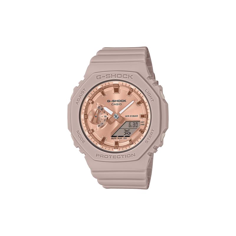 

Casio G-SHOCK Series Purchased Gift Box Student All-Match Pink Gold Octagonal Sports Waterproof Shockproof Quartz Movement Resin GMA-S2100MD-4ADR рожевий