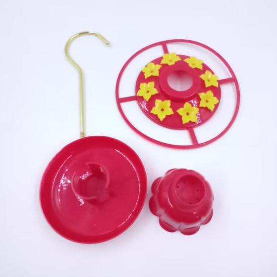Hummingbird Feeders for Outdoors Hanging Plastic Hummingbird Feeder with 8 Feeding Ports And Perch for Outside Yard Garden Decor