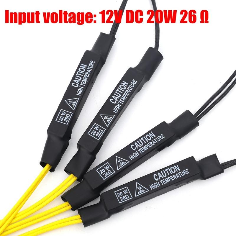 Indicator Load Resistor 12V 20W Solve Blinker Error 26 Ohm LED Turn Signal Lights Fault Decoder Motorcycle Flasher Accessories