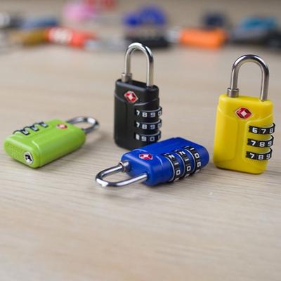 Portable Padlock TSA Customs Lock 3 Dial Digit Combination Lock Anti-theft Lock Safely Code Lock Luggage Lock Protect Security
