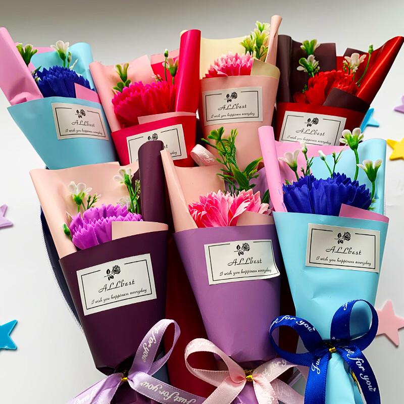 KAPAXION Подарок из мыльных цветов гвоздики