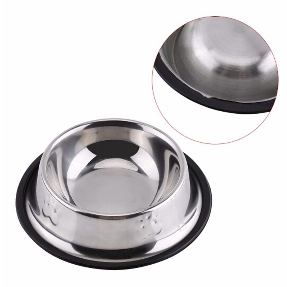 Puppy Food Holder Stainless Steel Pet Feeding Pet Bowl Water Dish Dog Bowl