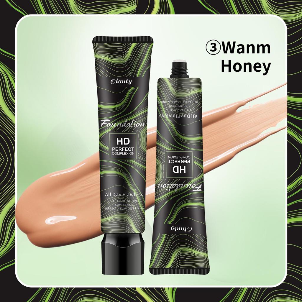  Waterproof Liquid Foundation 30g Concealer, Moisturizing, Suitable for All Skin Types