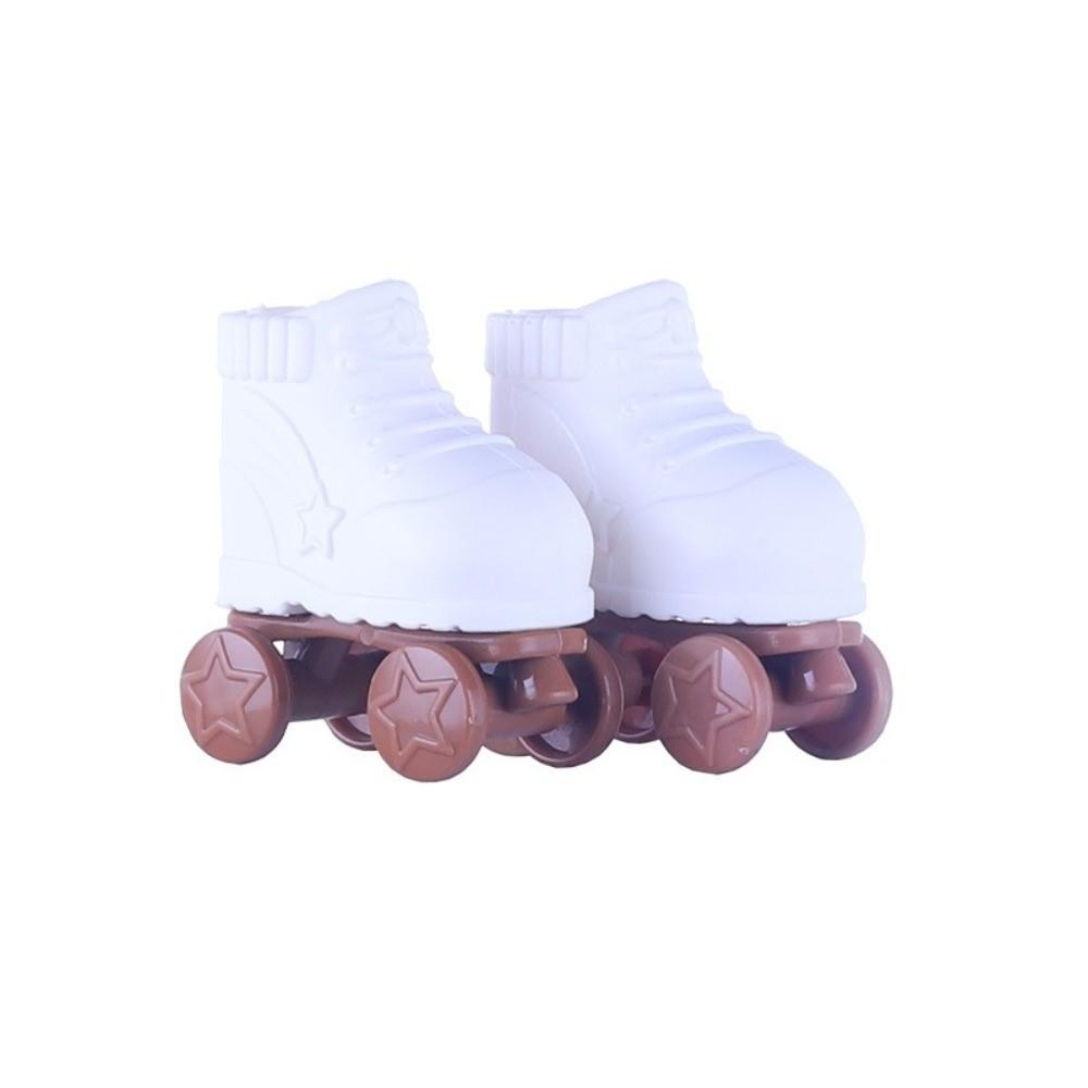 1 Pair Fits Foot Soles 4x3cm Doll Figure Roll Skates For Paula Doll/Salon Doll/Mia Doll