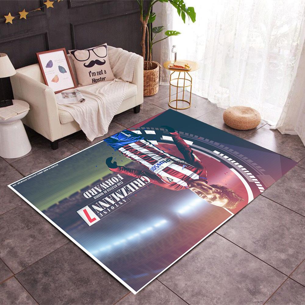 Griezmann's Jersey Floor Mat Design for Balcony Entryway Outdoor Playrooms Anti-slip Rug Anime Office Decor Wedding Party Gift