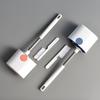 1 Set Toilet Brush Easy To Use with Base Universal Extended Grip Wall-mounted Cleaning Brush for Home