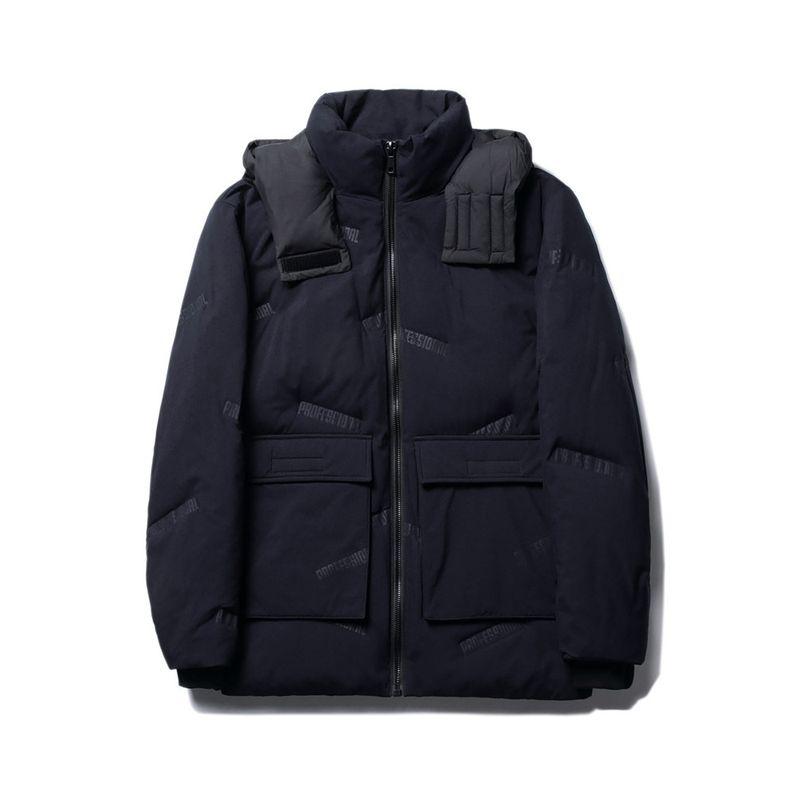 Parka Jacket down Jacket Men s Winter Thick Cotton-Padded Coat Korean Style Fashion Brand Stand Collar Cotton Coat Jacket Export Men s Cotton Clothes Y4L27311 Blue 185