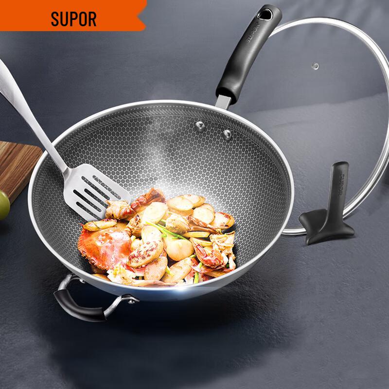 SUPOR 316 Stainless Steel Non-stick Wok