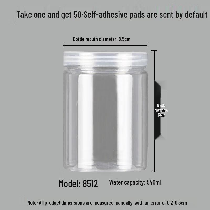 Youde Transparent Plastic Storage Jars with Lids