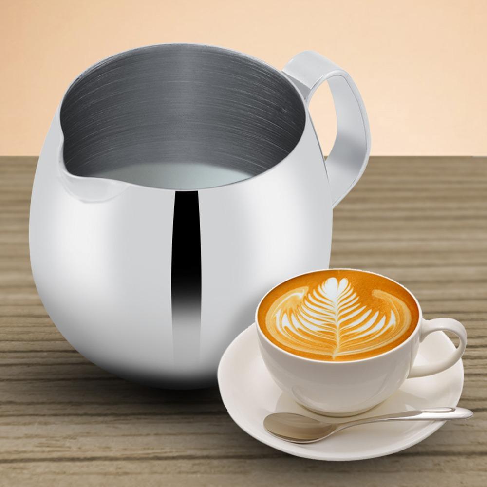 Smooth Surface Latte Coffee Cup Thick Stainless Steel Stainless Steel Pitcher  Coffee Making