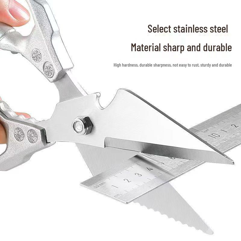 Heavy-Duty Kitchen Bone Shears - Multi-Functional Large Head Scissors