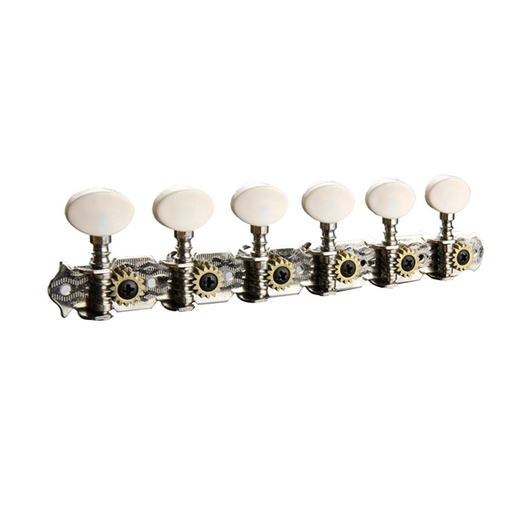 Guitar Parts 6 Right Machine Heads Knobs 12 String tuning Pegs Head for Acoustic